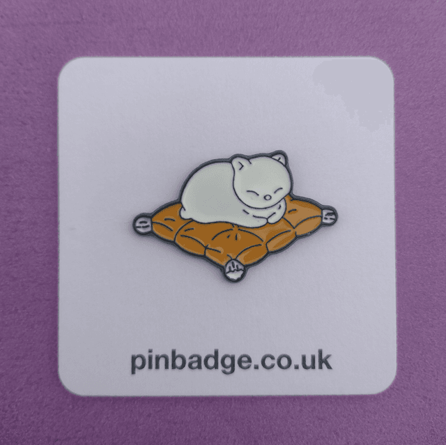 Cat on a cushion